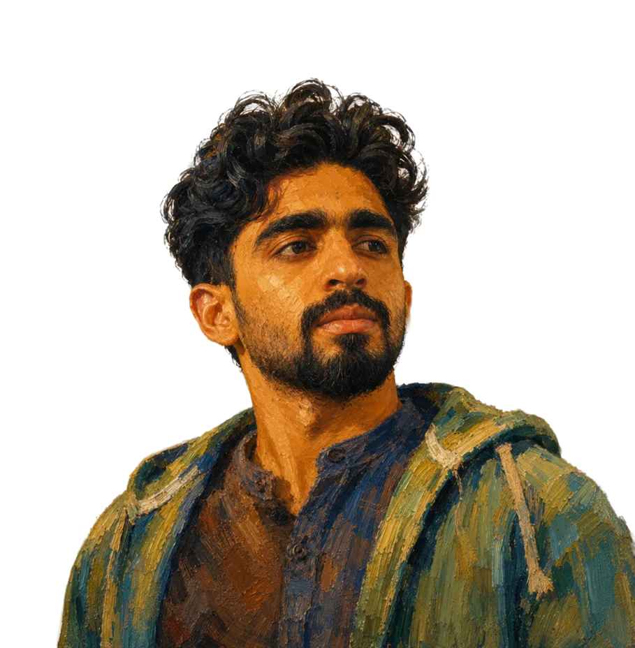 Painted portrait of Yajana Rao